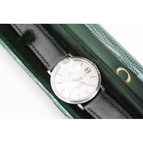 463 - Omega Gents Constellation Chronometer Wristwatch Date Aperture Original Leather Omega Strap and Buck... 