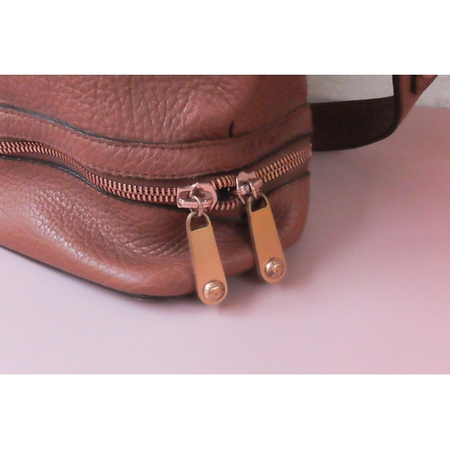 469 - Jaeger Tan Leather Shoulder Bag Soft Leather