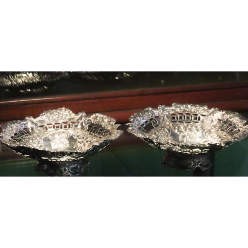 558 - Pair of Silver Bon Bon Dishes Victorian Hallmarked