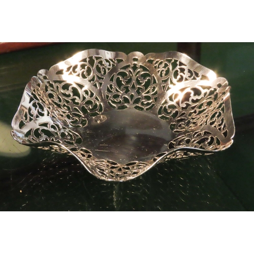 559 - Silver Strawberry Dish Restrained Form Hallmarked