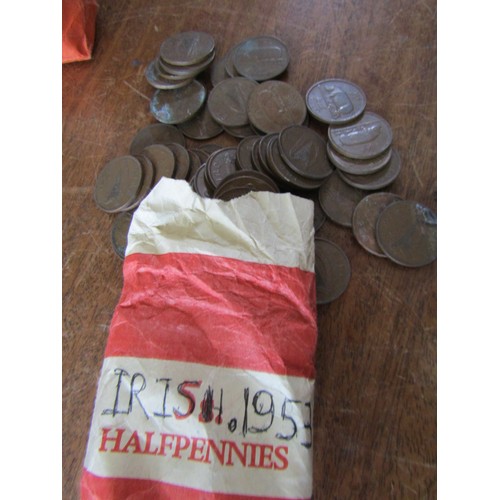 578 - Bag of Irish Half Pennies All dated 1953