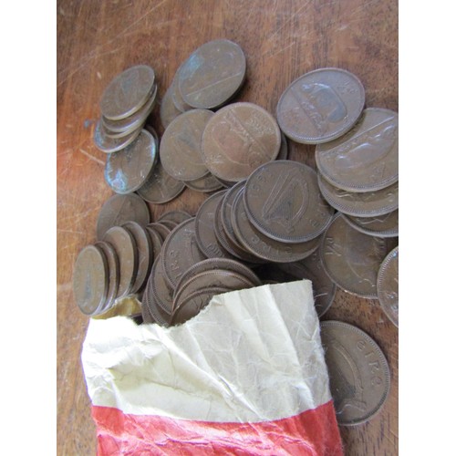 578 - Bag of Irish Half Pennies All dated 1953