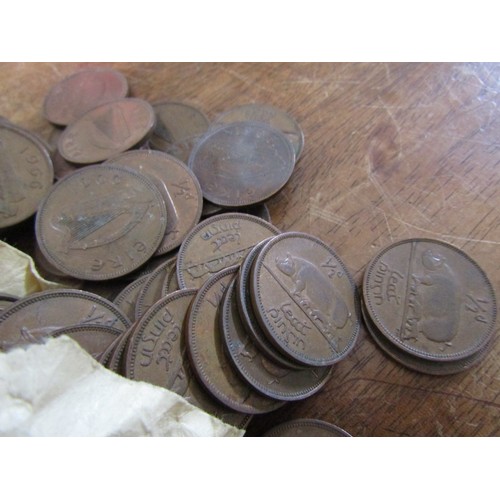 579 - Two Bags of Irish Half Pennies Miscellaneous Years