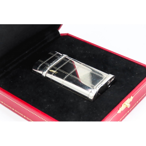 47 - Cartier Palladium Plated Cigarette Lighter Contained within Original Presentation Case Lightly Used