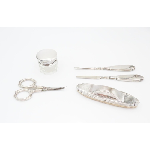 54 - Silver Manicure Set with Original Presentation Case