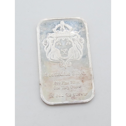 1 Ounce 999.9 Fine Silver Ingot