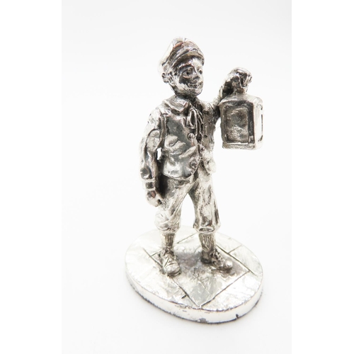 731 - Silver Street Figure The Lamplighter Boy 7cm High Original Presentation box and Certificate Present