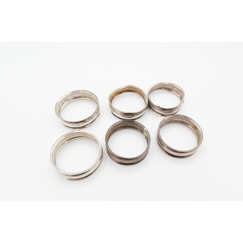 738 - Set of Six Silver Napkin Rings