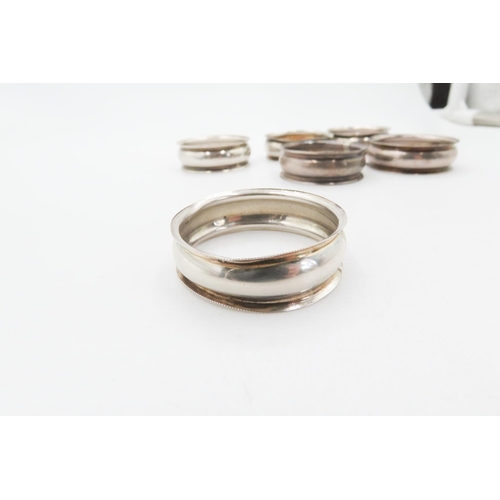 738 - Set of Six Silver Napkin Rings