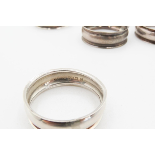 738 - Set of Six Silver Napkin Rings