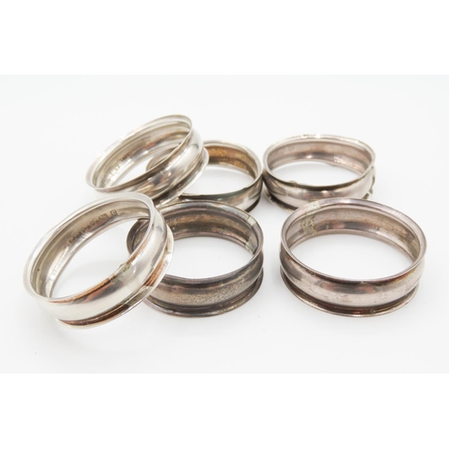 738 - Set of Six Silver Napkin Rings