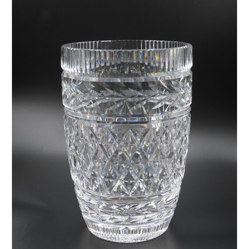 753 - Waterford Crystal Vase 20cm High 13cm Top Diameter