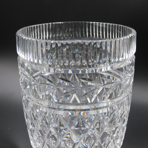 753 - Waterford Crystal Vase 20cm High 13cm Top Diameter