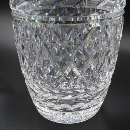 753 - Waterford Crystal Vase 20cm High 13cm Top Diameter