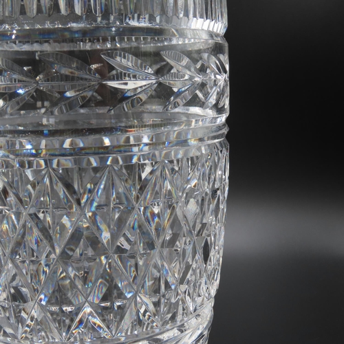 753 - Waterford Crystal Vase 20cm High 13cm Top Diameter