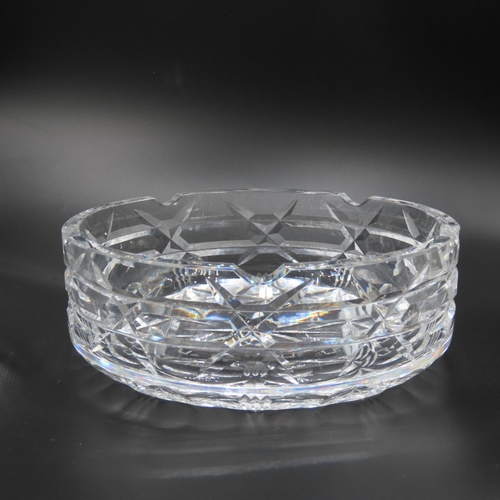 756 - Waterford Crystal Cigar Ashtray Slight Chip Present 18cm Diameter and 6cm High