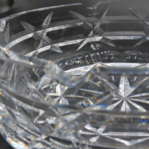 756 - Waterford Crystal Cigar Ashtray Slight Chip Present 18cm Diameter and 6cm High