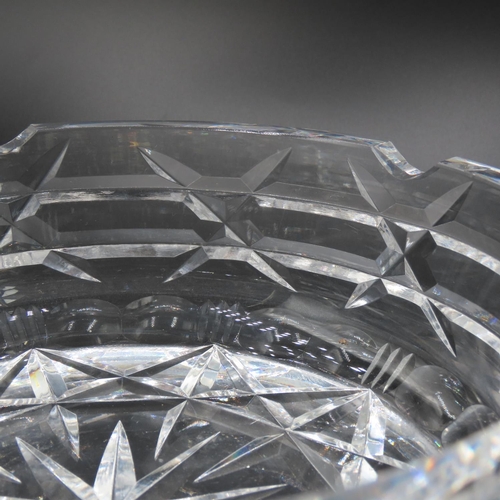 756 - Waterford Crystal Cigar Ashtray Slight Chip Present 18cm Diameter and 6cm High