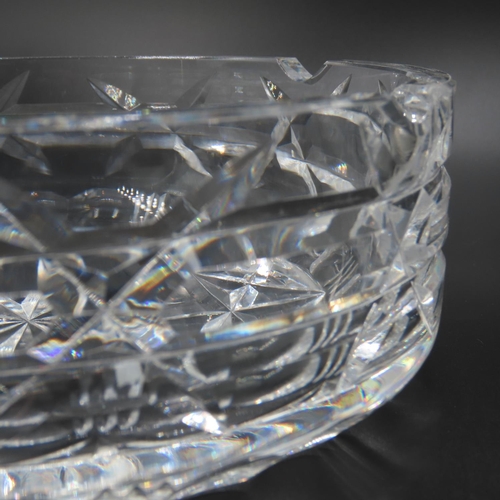 756 - Waterford Crystal Cigar Ashtray Slight Chip Present 18cm Diameter and 6cm High