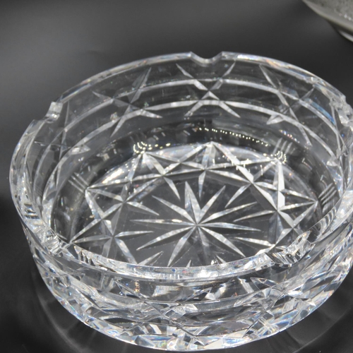 756 - Waterford Crystal Cigar Ashtray Slight Chip Present 18cm Diameter and 6cm High