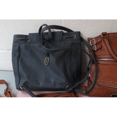 758 - Four Ladies Handbags Leather Good Condition