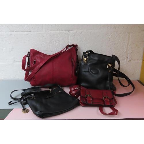 759 - Four Ladies Handbags Leather Good Condition