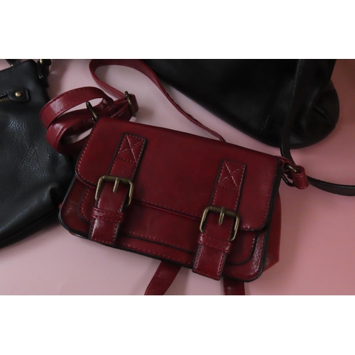 759 - Four Ladies Handbags Leather Good Condition