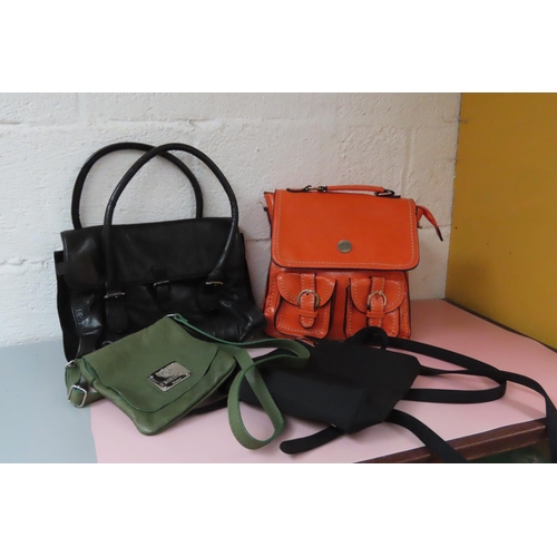 760 - Four Ladies Handbags Leather Good Condition