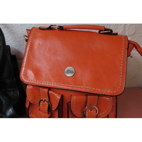 760 - Four Ladies Handbags Leather Good Condition