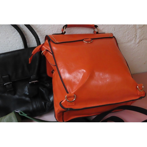 760 - Four Ladies Handbags Leather Good Condition