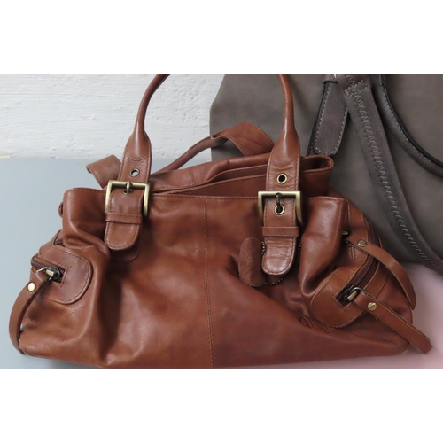 761 - Three Ladies Handbags and Purse Leather Good Condition