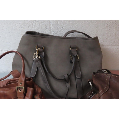 761 - Three Ladies Handbags and Purse Leather Good Condition