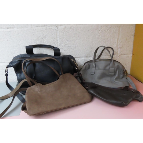 763 - Three Ladies Handbags Leather Good Condition