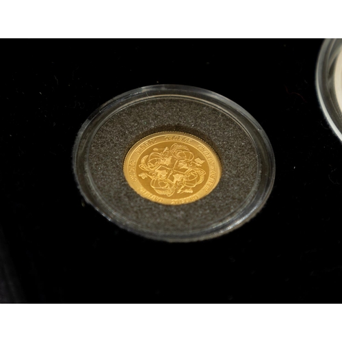 1001 - Ten Euro Fine Silver Coin  with Twenty Euro Fine Gold Coin Encapsulated Mint Condition with Original... 