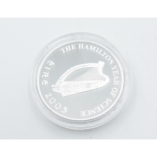 1009 - Ten Euro Fine Silver Coin Sir William Rowan Hamilton 1805-1865 The Hamilton Year of Science Dated 20... 