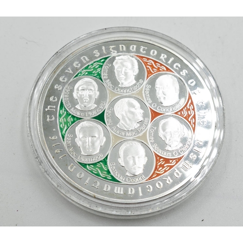 1022 - The Seven Signatories of The Irish Proclamation Commemorative Coin 1916  Encapsulated Mint Condition... 