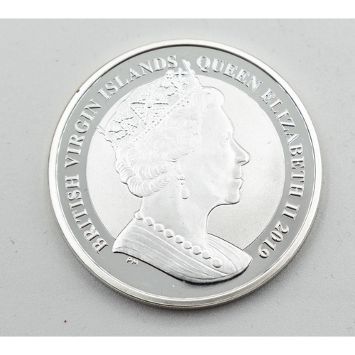 1029 - One Dollar Fine Coin British Virgin Islands Queen Elizabeth ll Dated 2019 with Original Presentation... 