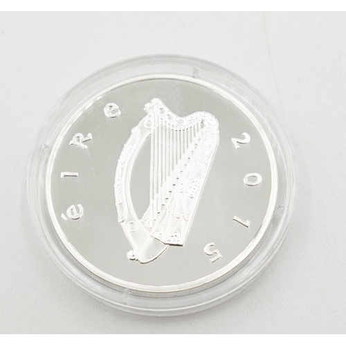 1035 - 15 Euro Silver Proof Coin Dated 2015 Encapsulated Mint Condition with Original Presentation Case