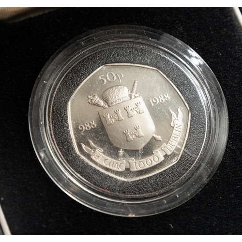 1038 - 50p Silver Proof Coin 988 - 1988 Encapsulated Mint Condition with Original Presentation Case