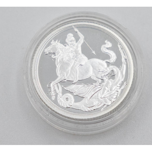 1043 - Silver Sovereign Elizabeth ll Dated 2019 Encapsulated Mint Condition with Original Presentation Case