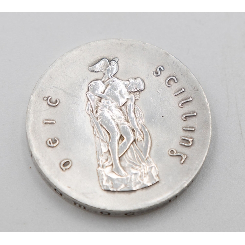 1070 - Silver 1966  Eire Scilling Coin