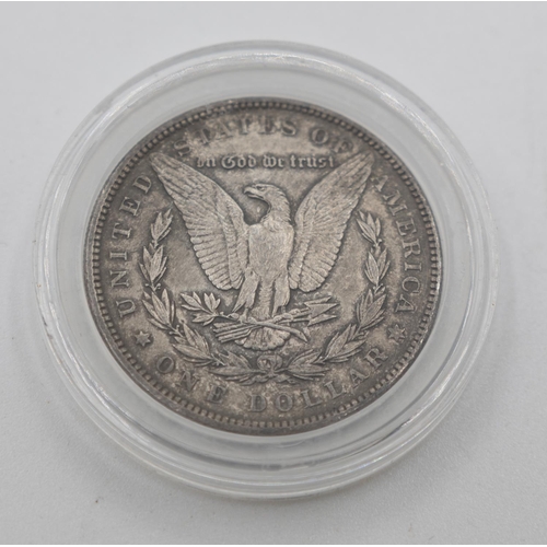 1074 - United States of America One Dollar Silver Coin Dated 1896 Encapsulated