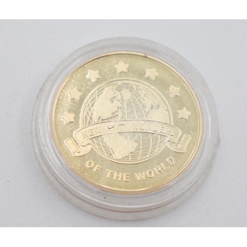 1125 - Petra, Jordan New 7 Wonders of The World Coin Encapsulated Mint Condition