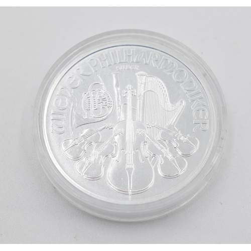 1136 - One Ounce Fine 999 Silver 1.50 Euro Coin Republik Osterreich 2021 Encapsulated Mint Condition