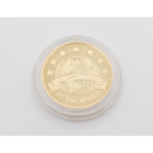 1139 - Chichen Itza,MexicoItaly New 7 Wonders of The World Coin Encapsulated Mint Condition