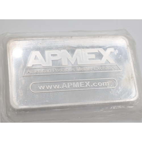 1141 - AMPEX Ten Troy Ounces 999 Fine Silver Bar Encapsulated Mint Condition