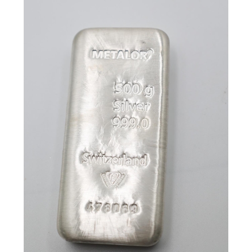 1144 - 500 Grams Fine 999 Silver Bar