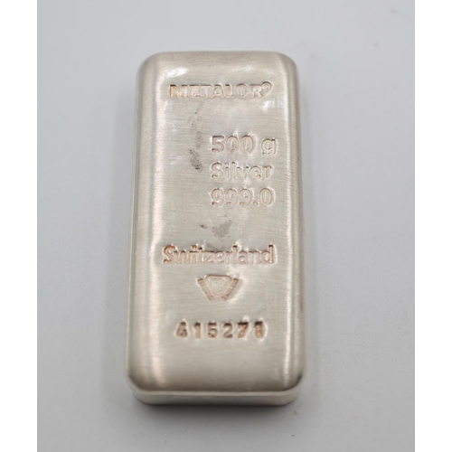 1148 - 500 Grams Fine 999 Silver Bar