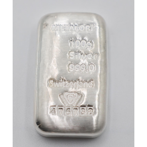 1150 - 100 Grams Fine 999 Silver Bar