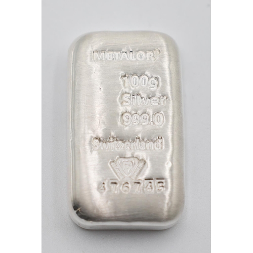 1151 - 100 Grams Fine 999 Silver Bar